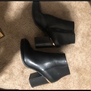 Black ankle boots